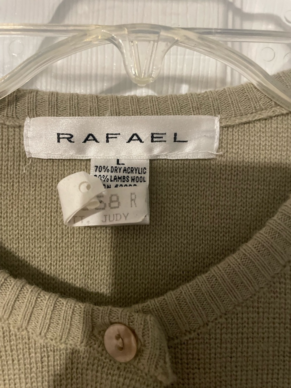 RAFAEL Olive Green Embroidered Button-Front Cardigan - Picture 4 of 4